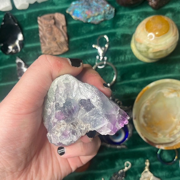 Big Raw Fluorite Piece - Picture 3 of 6